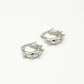 Bali silver-colored earring