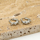 Bali silver-colored earring