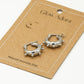 Bali silver-colored earring