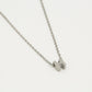 Initialen ketting letter H zilverkleurig