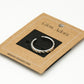 Ring zilverkleurig patroon