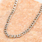 Schakelketting fijn basic zilverkleurig