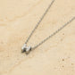 Initialen ketting letter H zilverkleurig