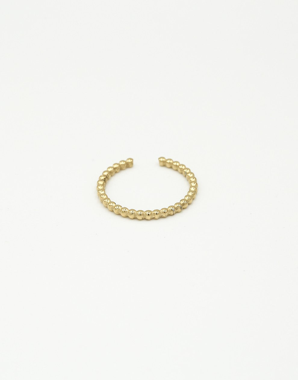 Ring goudkleurig bolletjes