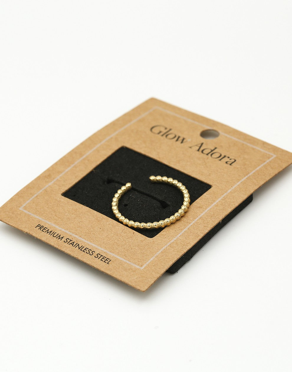 Ring goudkleurig bolletjes