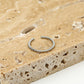 Ring zilverkleurig bolletjes