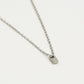 Initialen ketting letter I zilverkleurig
