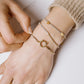 Ring goudkleurig patroon