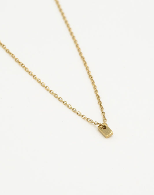 Initialen ketting letter I goudkleurig