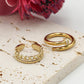 Ring goudkleurig dubbel