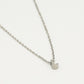 Initialen ketting letter J zilverkleurig