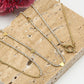 Ketting tennis en gedraaide schakel goudkleurig