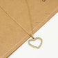 Ketting open hart met strass goudkleurig
