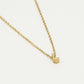 Initialen ketting letter J goudkleurig