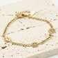 Armband smileys goudkleurig