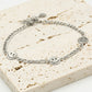 Armband smileys zilverkleurig
