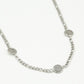 Schakelketting smileys zilverkleurig