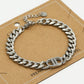 Armband DD met strass zilverkleurig