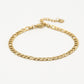 Schakelarmband basic goudkleurig