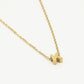 Initialen ketting letter K goudkleurig