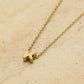 Initialen ketting letter K goudkleurig