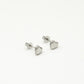 Studs hartje zilverkleurig