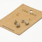 Studs hartje zilverkleurig