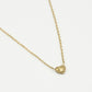 Ketting hartje goudkleurig