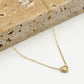 Ketting hartje goudkleurig