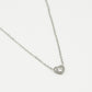 Ketting hartje zilverkleurig
