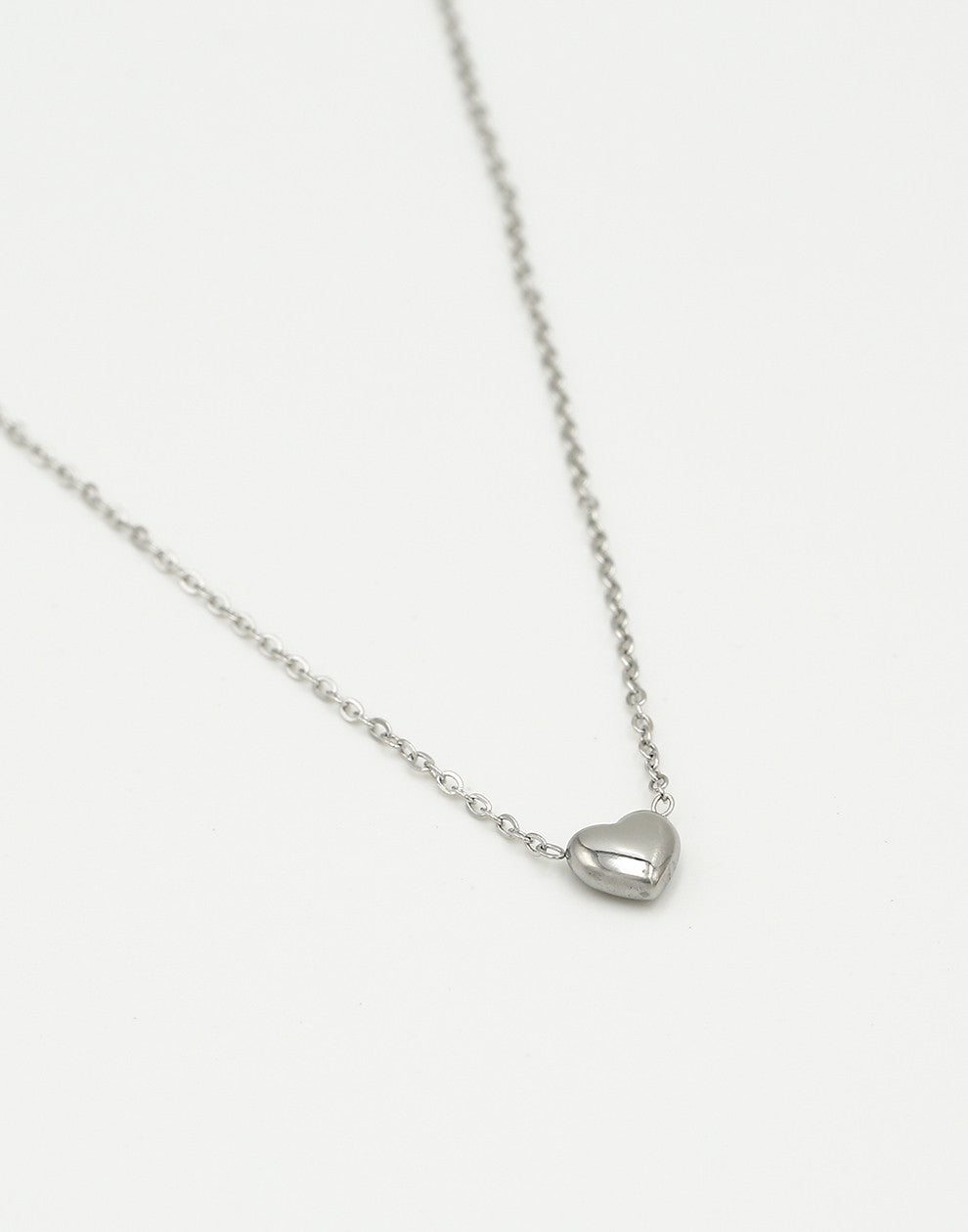 Ketting hartje zilverkleurig