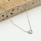 Ketting hartje zilverkleurig