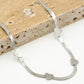 Ketting snake met hartjes zilverkleurig