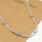 Ketting snake met hartjes zilverkleurig