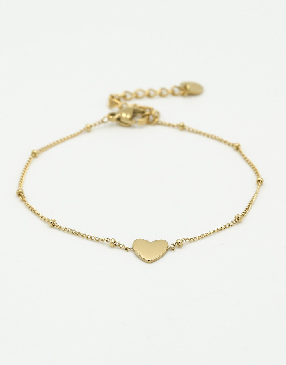 Armband met hartje goudkleurig
