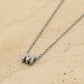 Initialen ketting letter M zilverkleurig