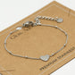 Armband met hartje zilverkleurig