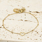 Armband met open hartje goudkleurig
