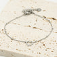 Armband met open hartje zilverkleurig