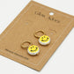 Oorringen parel smiley