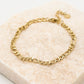 Schakelarmband basic goudkleurig