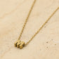 Initialen ketting letter M goudkleurig