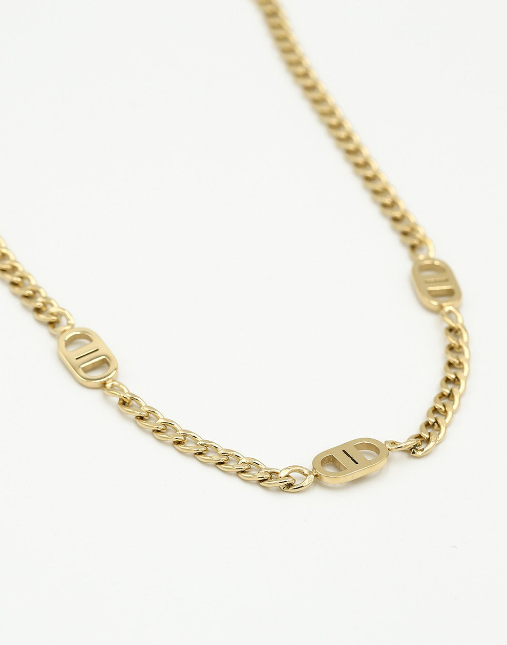 Ketting DD goudkleurig