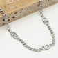 Ketting DD zilverkleurig