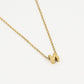 Initialen ketting letter N goudkleurig