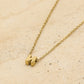 Initialen ketting letter N goudkleurig