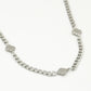 Ketting met klavers zilverkleurig