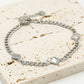 Armband met klavers zilverkleurig