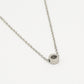 Initialen ketting letter O zilverkleurig