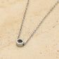 Initialen ketting letter O zilverkleurig